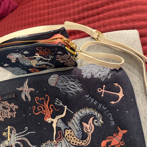 Spartina 449 Large Unsinkable Mermaid Bag & Crossbody Bag - Picture 3 of 12